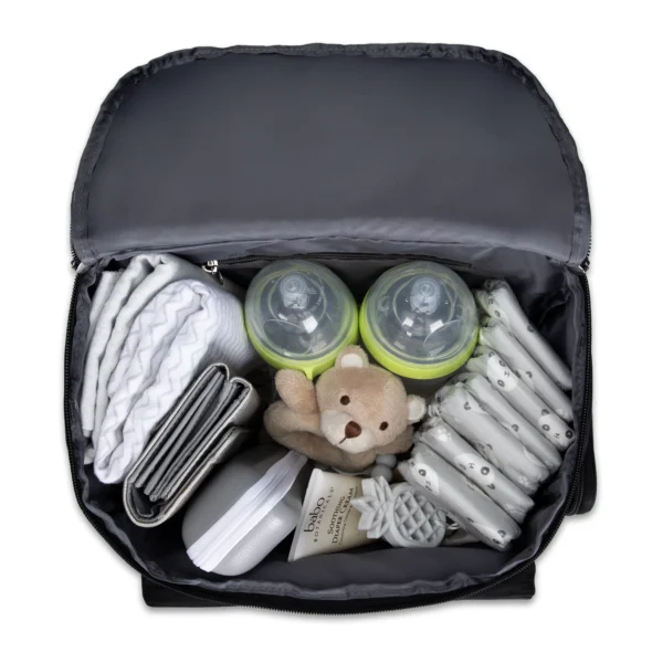 Grand Tour Backpack Unisex Diaper Bag Black - Image 2
