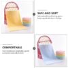 Kids wash cloths 8Pcs Absorbent Towels Face Washing Towels - Image 2